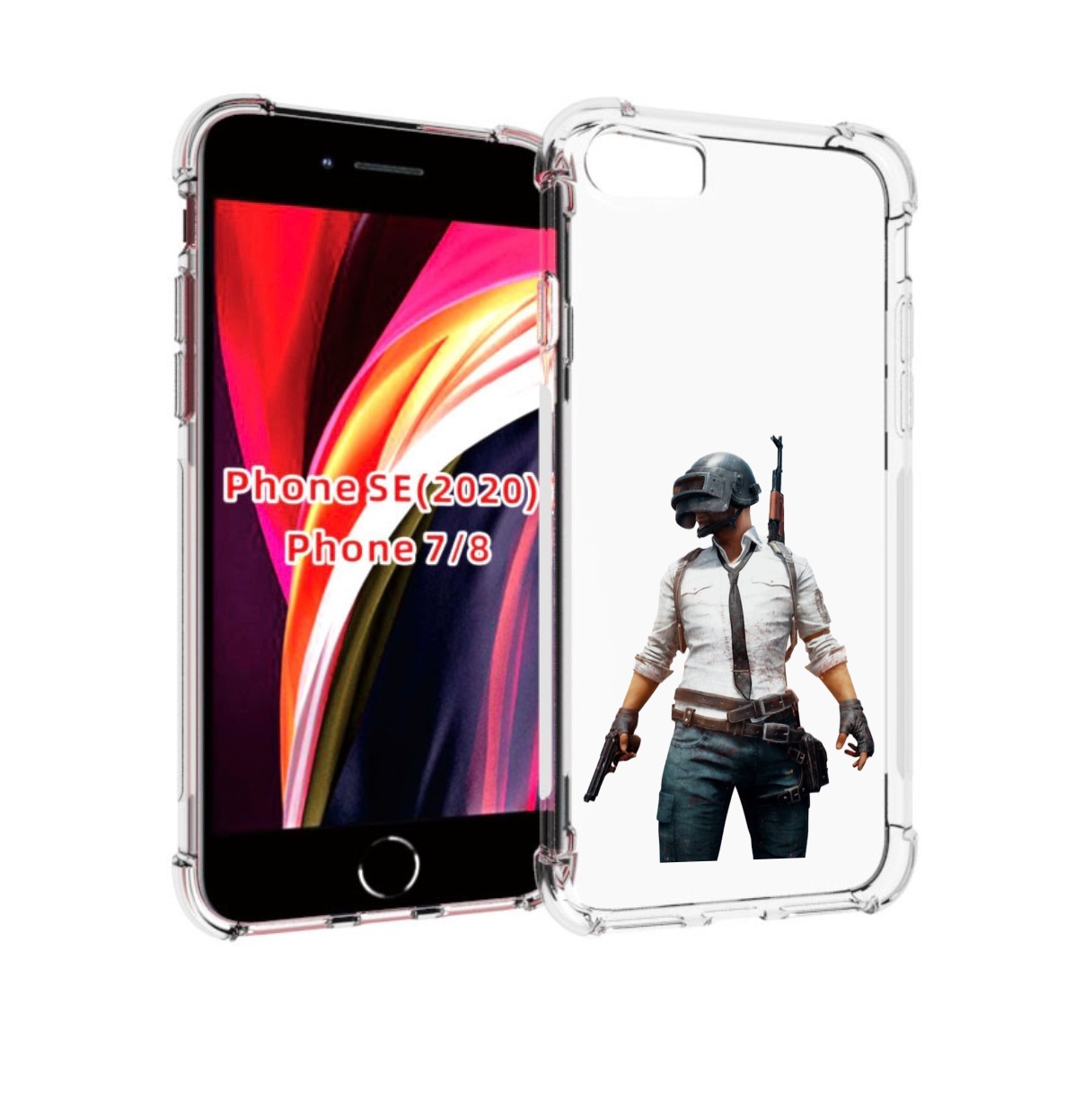 

Чехол MyPads PUBG-2 для iPhone 7 4.7 / iPhone 8 / iPhone SE 2 (2020), Прозрачный, Tocco