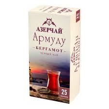 Чай черный Азерчай Армуду Бергамот в пакетиках 1,6 г х 25 шт