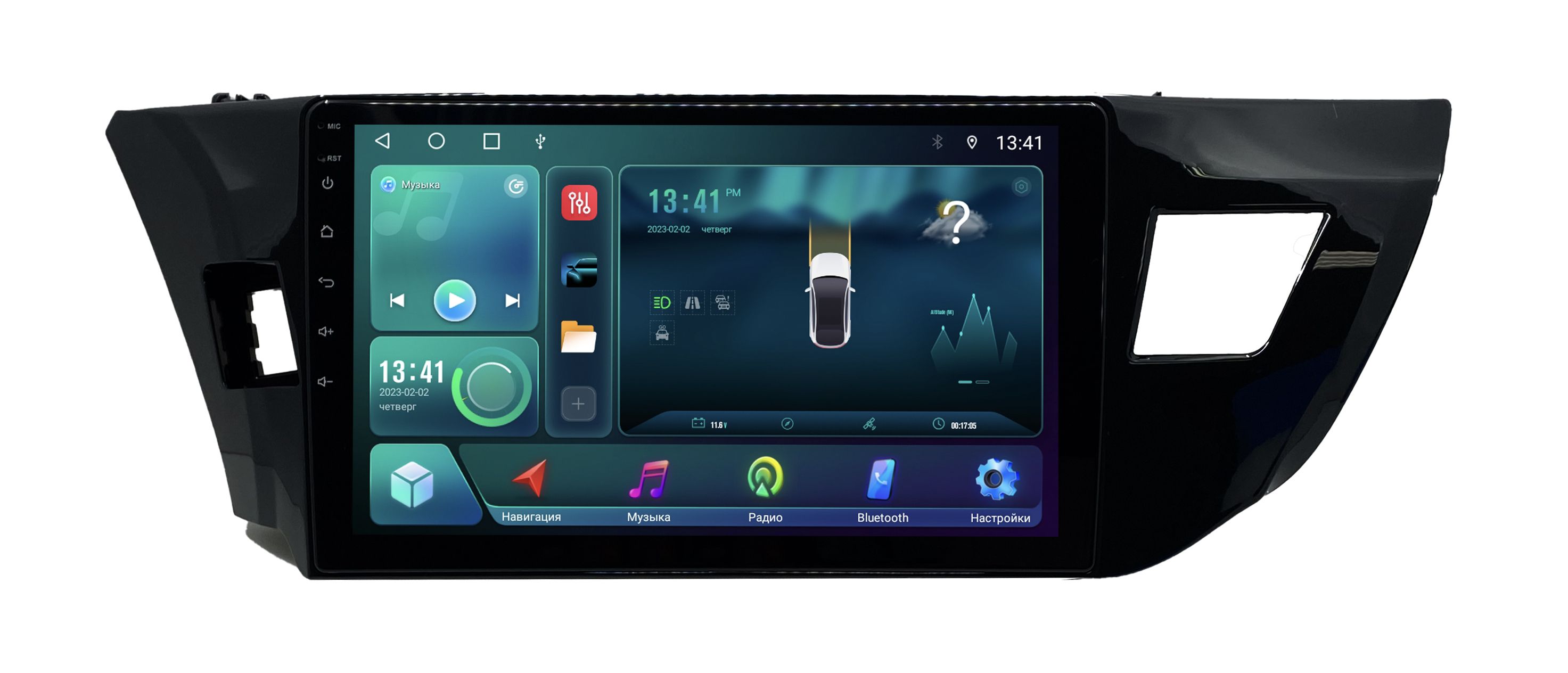 Штатная магнитола Zenith Toyota Corolla E170E180 - 2013-2016 Android 12 232 GB 2139500₽