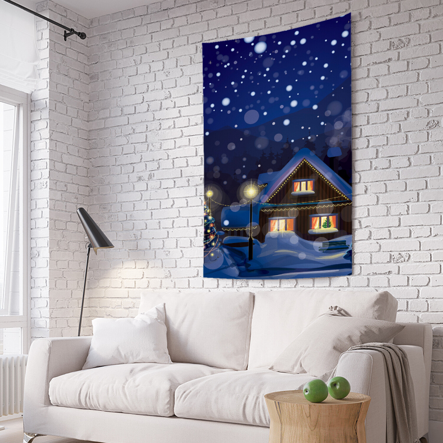 

Вертикальное фотопанно на стену JoyArty "Новогодняя сказка" из ткани 100х150 см, Новогодняя сказка