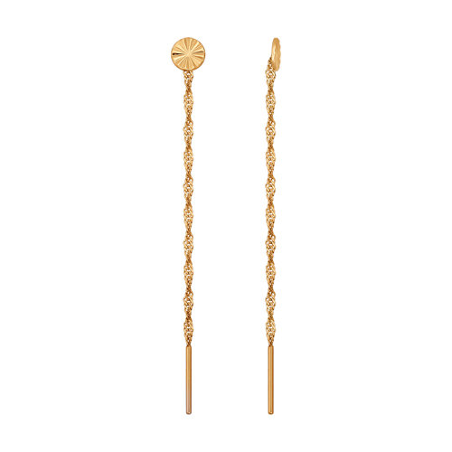 

Серьги продевки из красного золота Yahont 5267, 5267