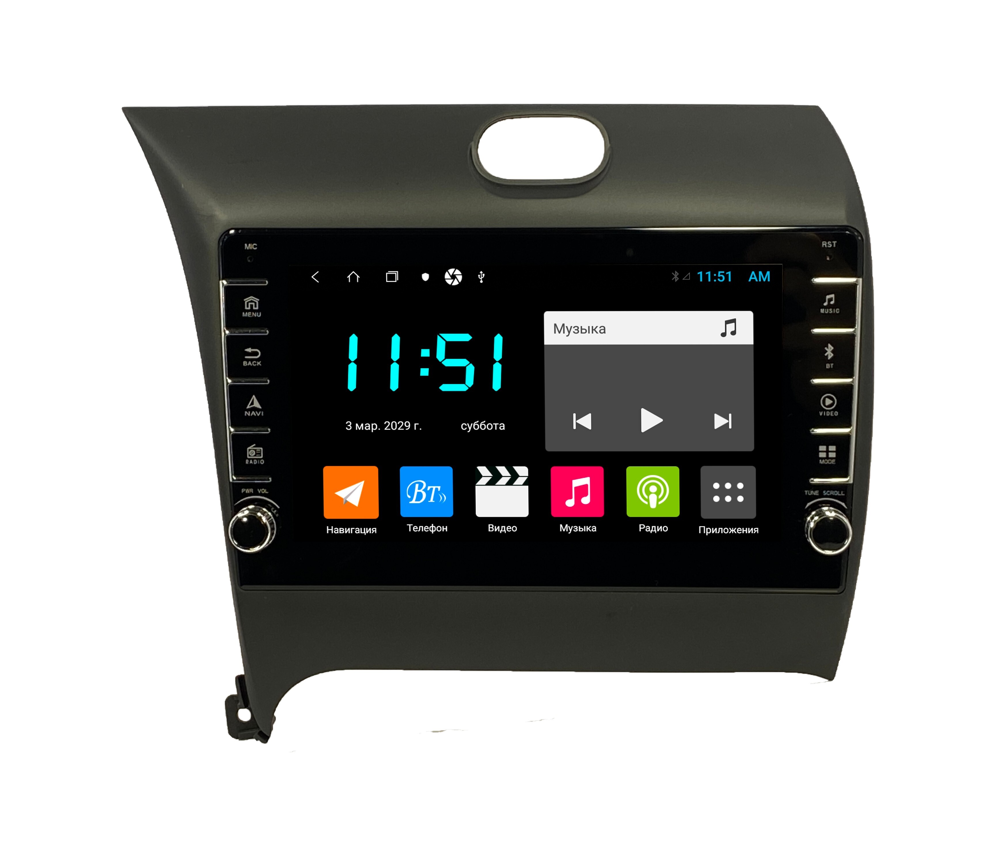 Штатная автомагнитола Zenith KIA Cerato 2013-2017 464GB с крутилками Android 12 3226500₽