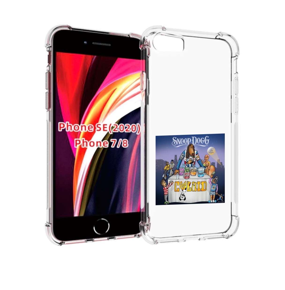 

Чехол MyPads Snoop Dogg COOLAID для iPhone 7 4.7 / iPhone 8 / iPhone SE 2 (2020), Прозрачный, Tocco