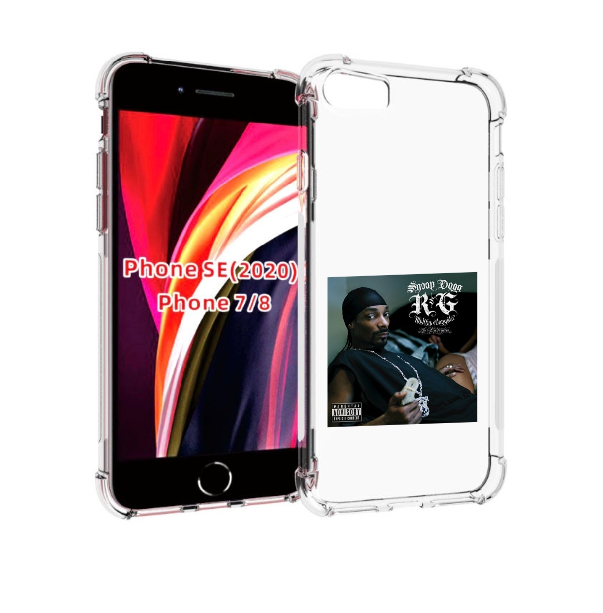 

Чехол MyPads Snoop Dogg R&G (RHYTHM & GANGSTA) для iPhone 7 4.7 / iPhone 8, Прозрачный, Tocco
