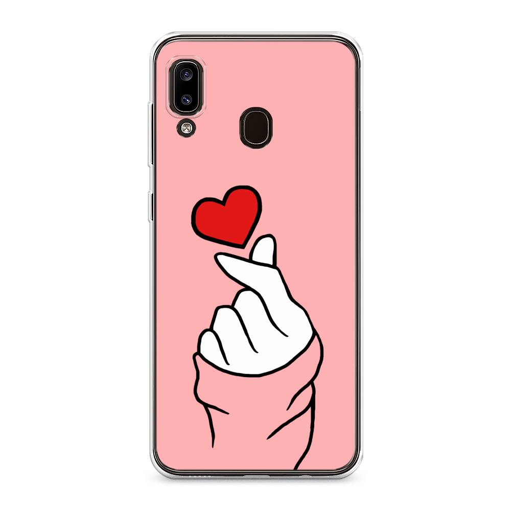 

Чехол Awog на Samsung Galaxy A30/A20 "Милое сердечко", Разноцветный, 27550-7