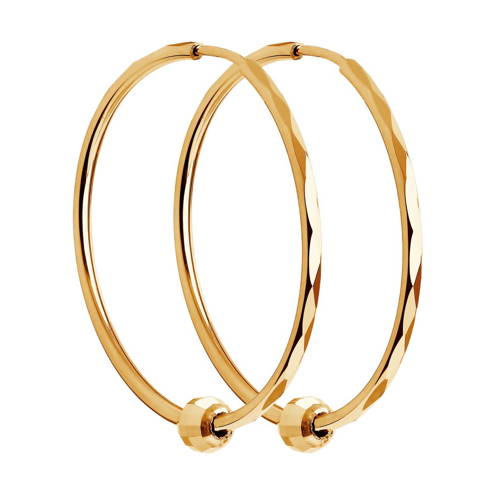 

Серьги конго из красного золота Yahont 5668, 5668