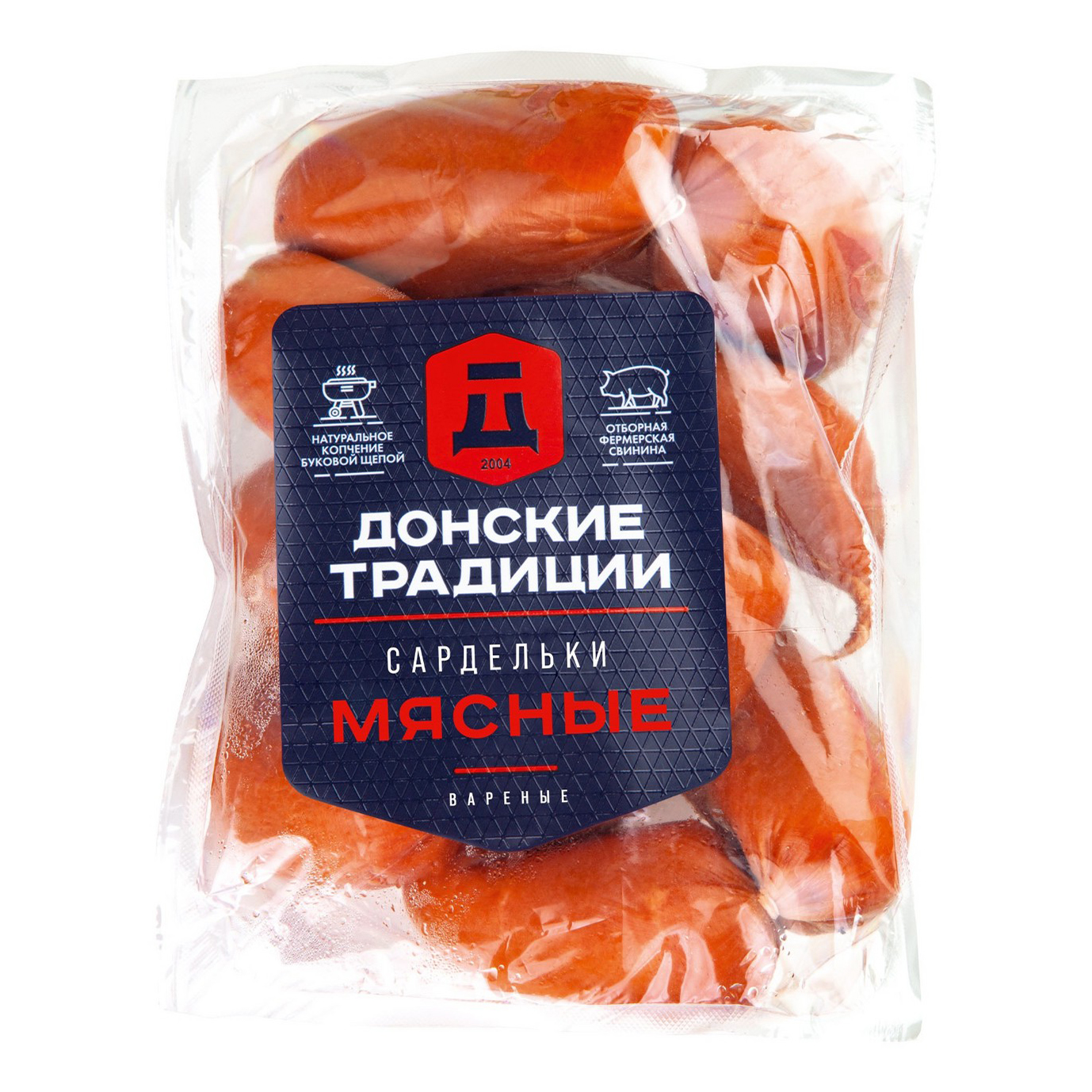 

Сардельки Донские Традиции Мясные вареные +-1 кг