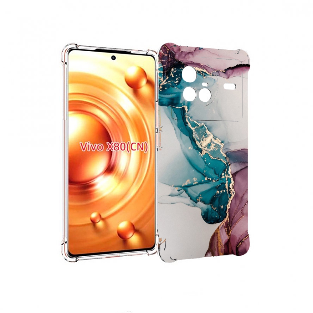 

Чехол Mypads Фиолетовый Синий Краски Для Vivo X80, Прозрачный, Tocco