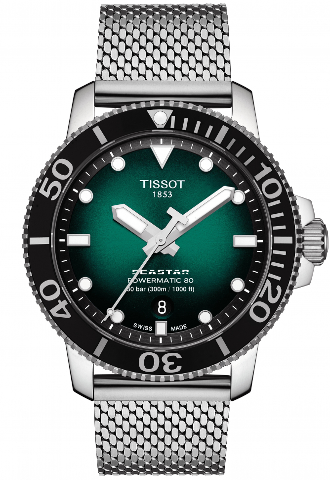 

Часы Tissot Seastar 1000 Powermatic 80 T120.407.11.091.00, T1204071109100