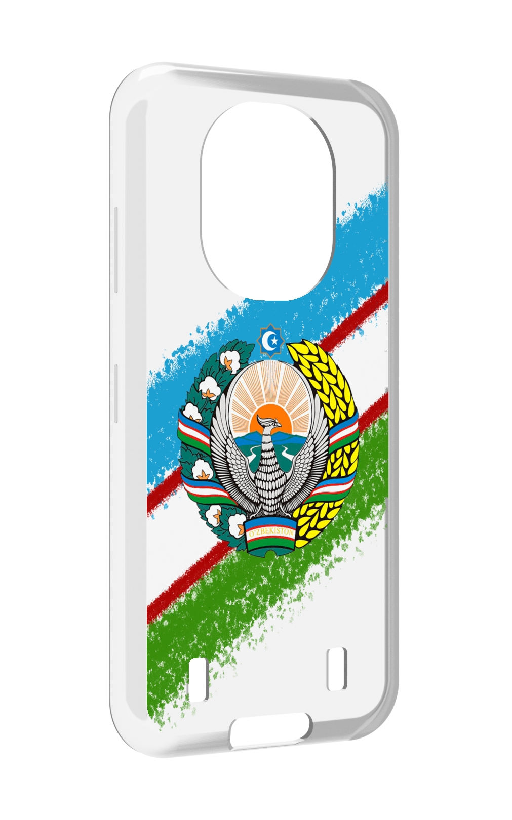 

Чехол MyPads Герб флаг Узбекистана для Oukitel WP16, Прозрачный, Tocco