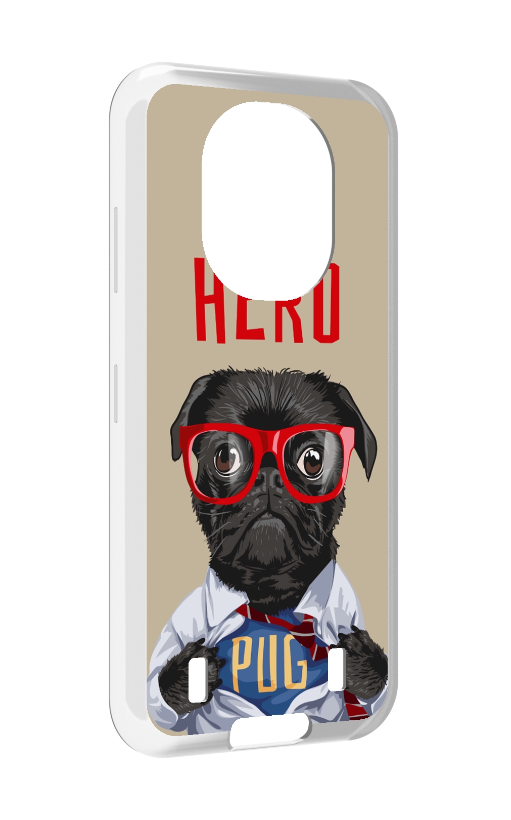 

Чехол MyPads Герой-PUG для Oukitel WP16, Прозрачный, Tocco