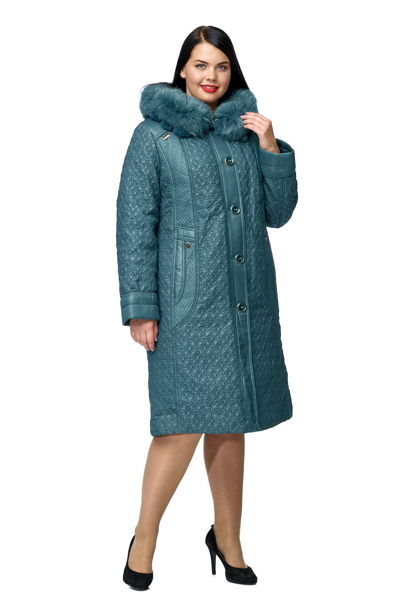 

Пальто женское МОСМЕХА 8015933 зеленое 60 RU, 8015933