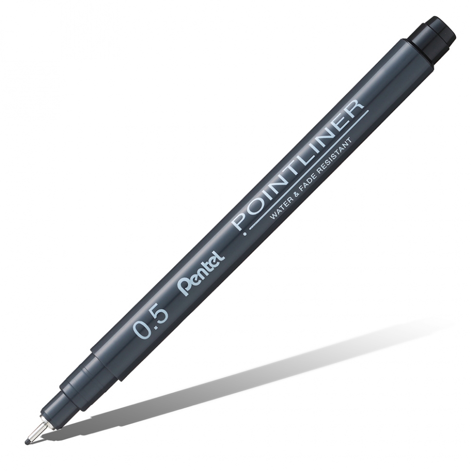 Линер Pentel PointLiner S20P черный 0,5мм