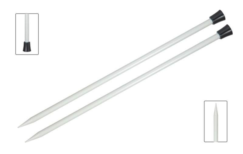 Спицы для вязания Knit Pro прямые Basix Aluminum 35см, 2мм, арт.45261