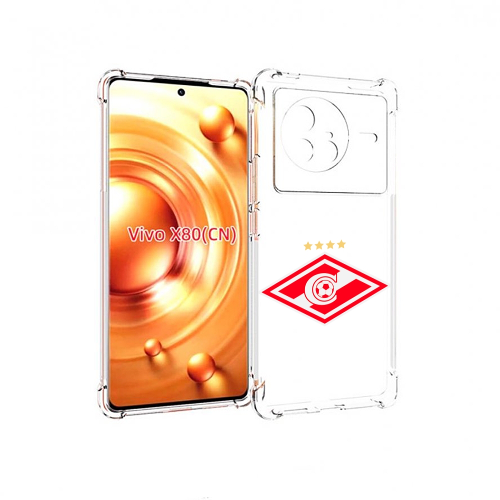 

Чехол Mypads Фк Спартак 1 Для Vivo X80, Прозрачный, Tocco