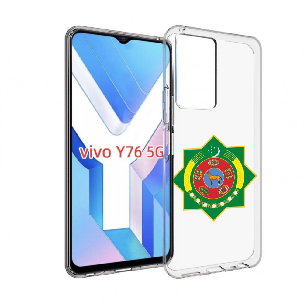 

Чехол MyPads герб-туркменистан для Vivo Y76 5G, Прозрачный, Tocco
