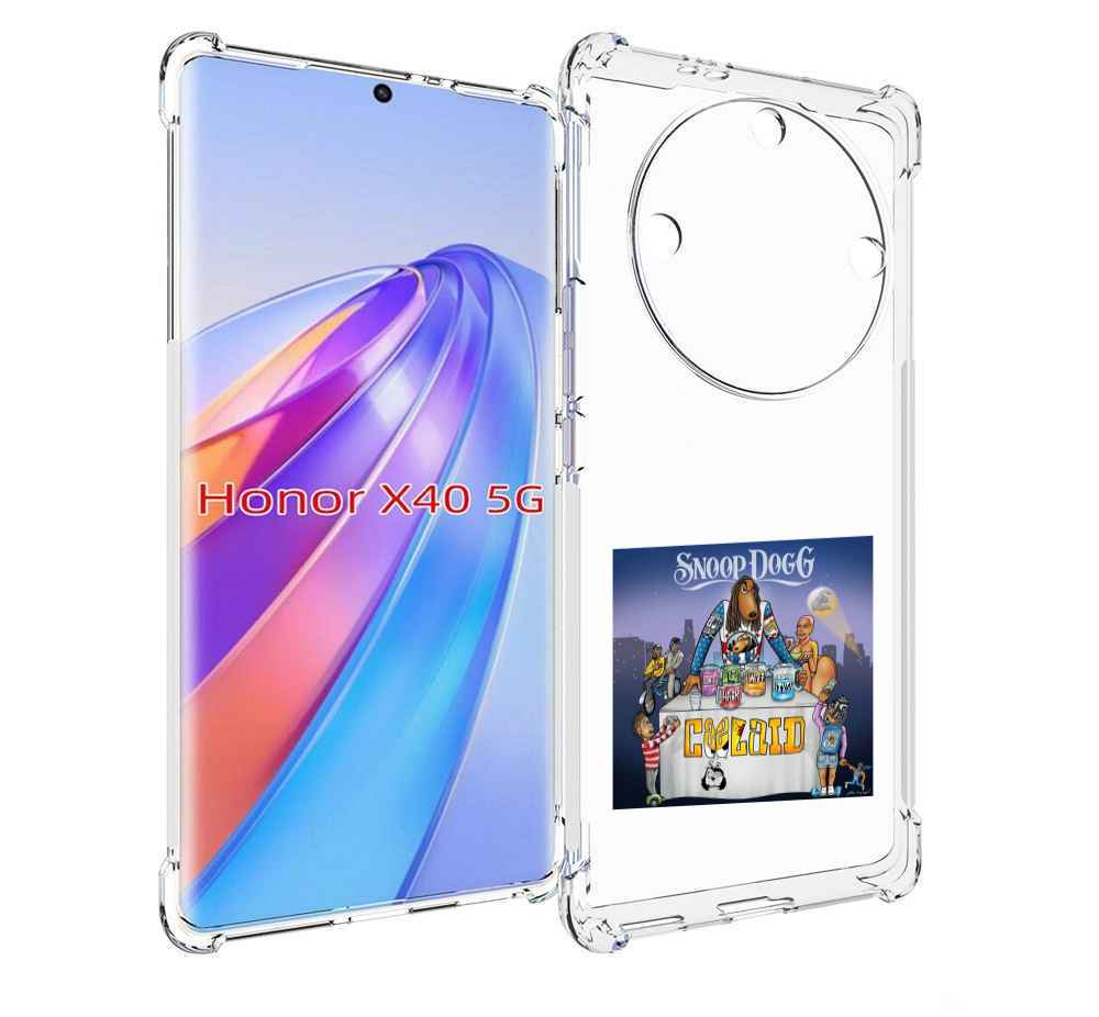 

Чехол MyPads Snoop Dogg COOLAID для Honor X40, Прозрачный, Tocco