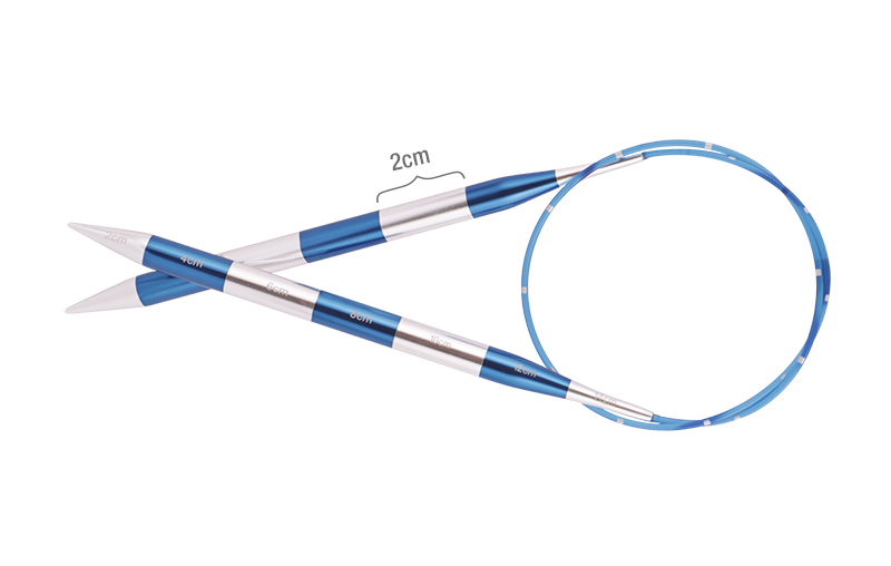 

Спицы для вязания Knit Pro круговые SmartStix 60см, 2,0мм, арт.42061, Серебристый;розовый, SmartStix