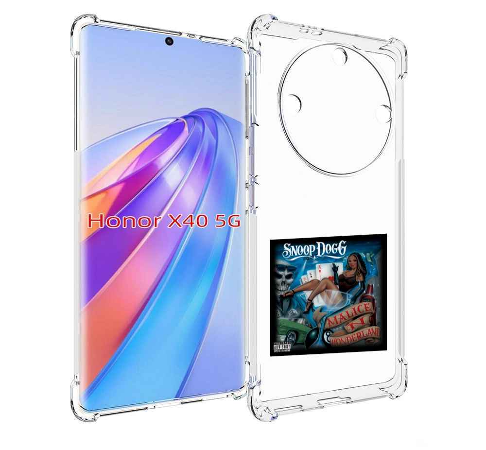 

Чехол MyPads Snoop Dogg MALICE N WONDERLAND для Honor X40, Прозрачный, Tocco