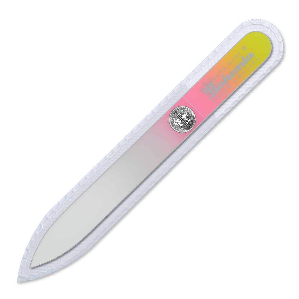 

Пилка для ногтей BOHEMIA Czech Nail Files 115232 розовая стекло