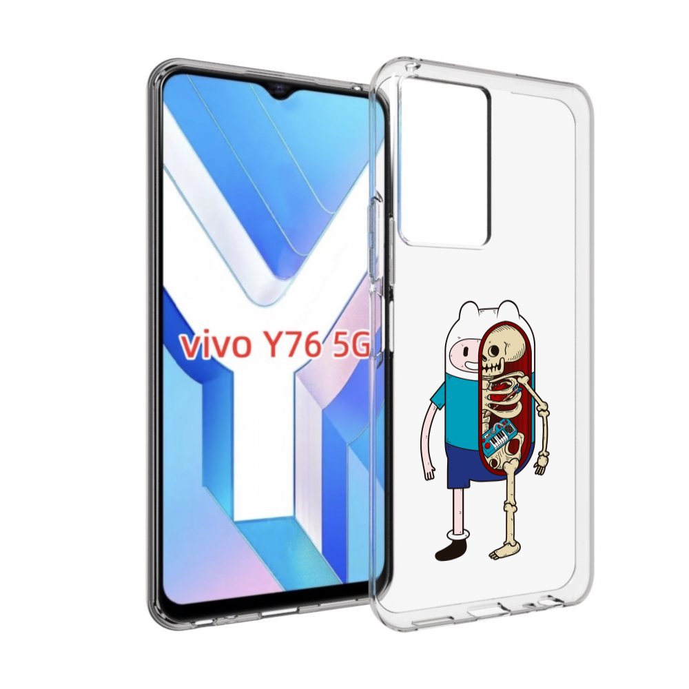 

Чехол MyPads Финн скелет для Vivo Y76 5G, Прозрачный, Tocco