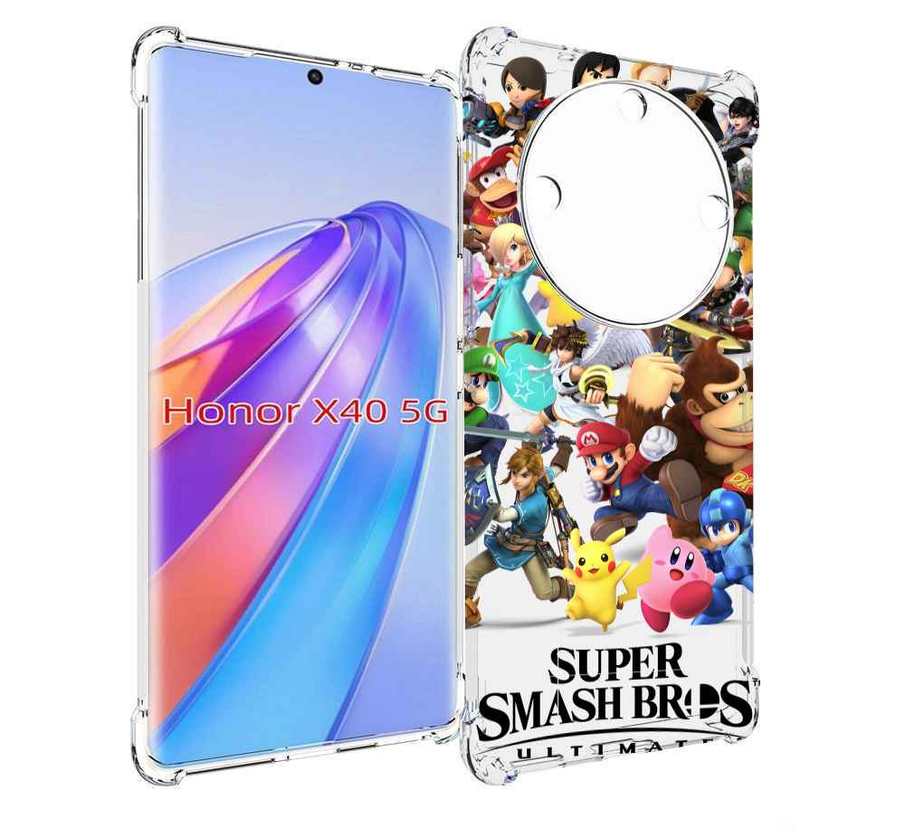 

Чехол MyPads Super Smash Bros для Honor X40, Прозрачный, Tocco