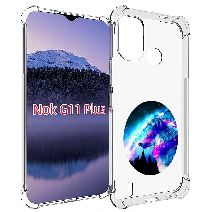 

Чехол MyPads голубой волк для Nokia G11 Plus, Прозрачный, Tocco
