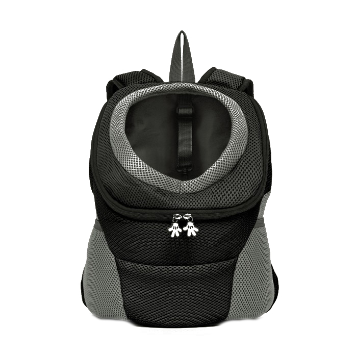 Рюкзак-переноска для животных Пижон чёрный 30х16х34 см