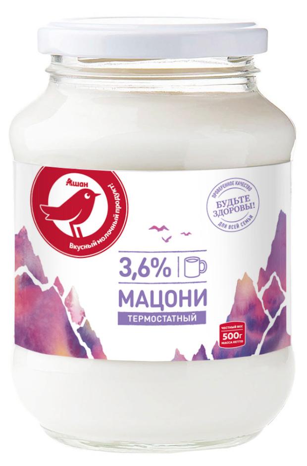 

Продукт кисломолочный Мацони АШАН Красная птица БЗМЖ, 500 г