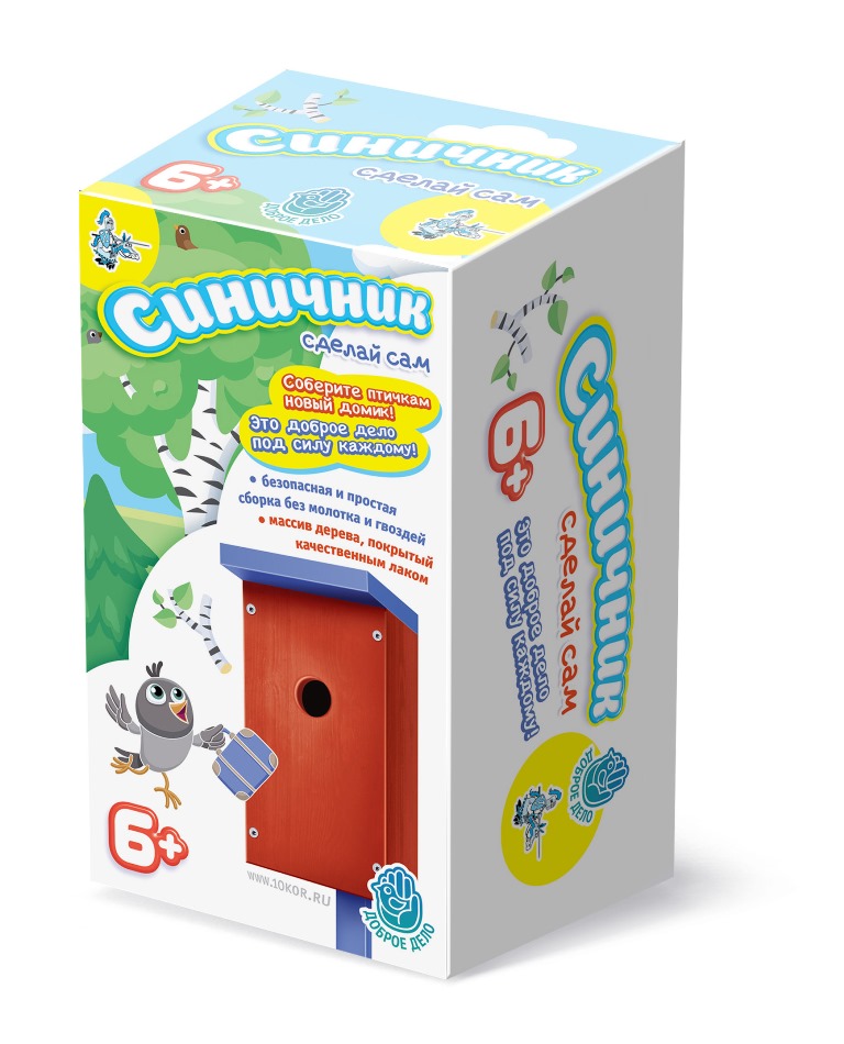 

Домик для птиц с плоской крышей