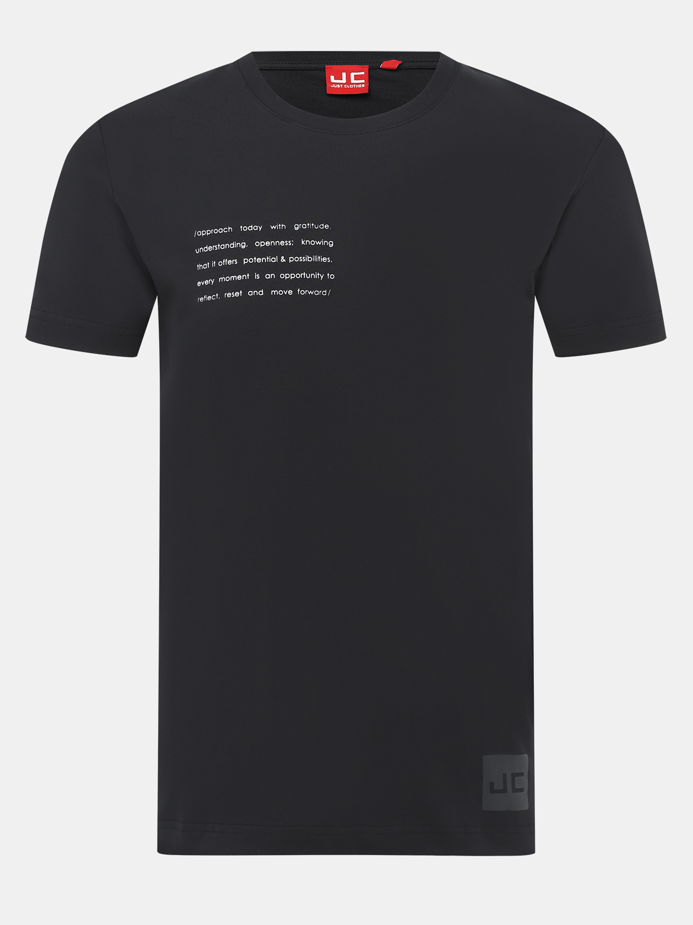

Футболка мужская Just Clothes 000000423 черная 58 RU, Черный, 000000423