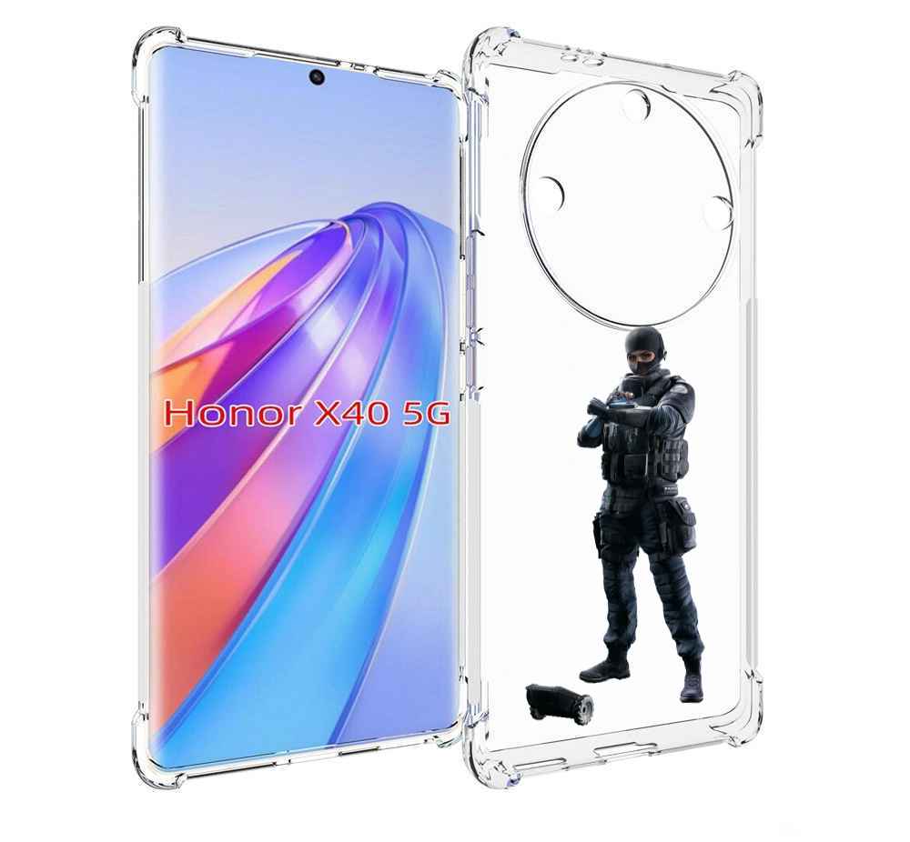

Чехол MyPads Tom-Clancy's-Rainbow-Six-1 для Honor X40, Прозрачный, Tocco