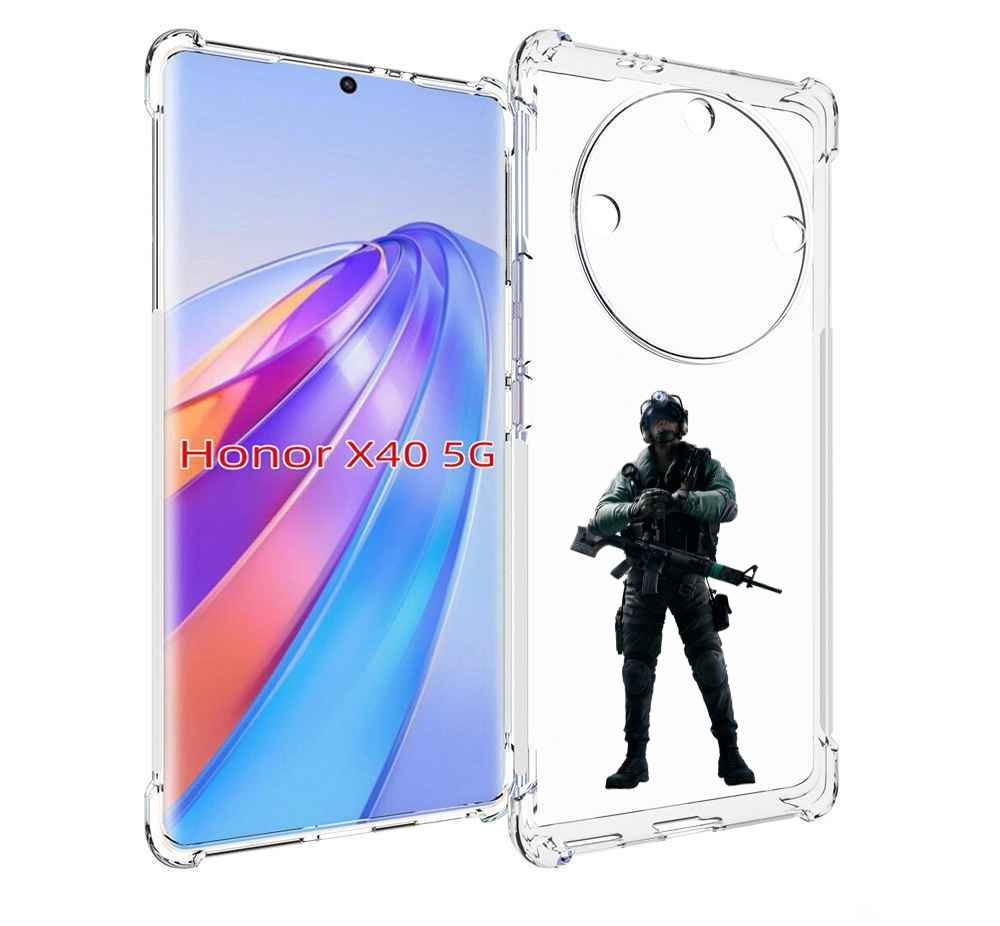 

Чехол MyPads Tom-Clancy's-Rainbow-Six-2 для Honor X40, Прозрачный, Tocco