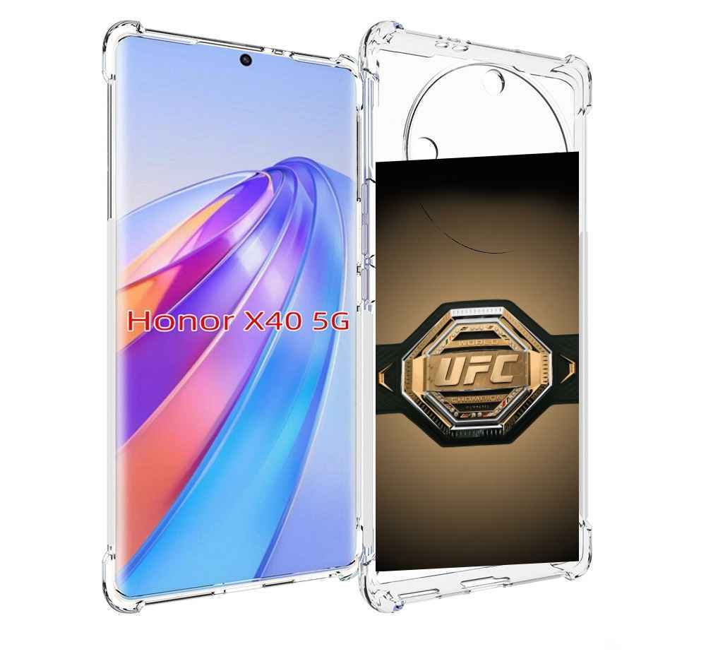 

Чехол MyPads UFC единоборства мужской для Honor X40, Прозрачный, Tocco