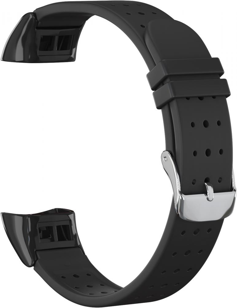 

Ремешок силиконовый GSMIN Stamped для фитнес браслета Honor Band 4 (Черный), Ремешок силиконовый GSMIN Stamped для фитнес браслета Honor Band 4