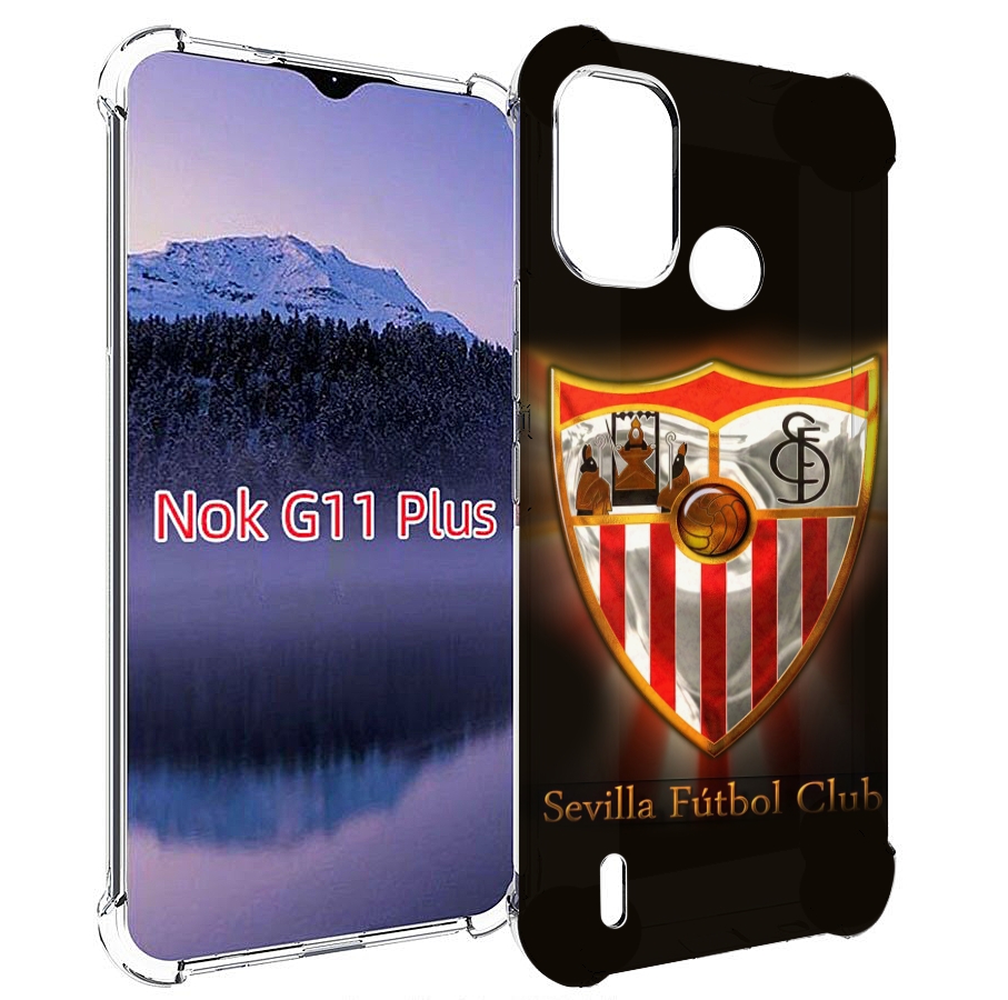 

Чехол MyPads фк севилья испания мужской для Nokia G11 Plus, Прозрачный, Tocco