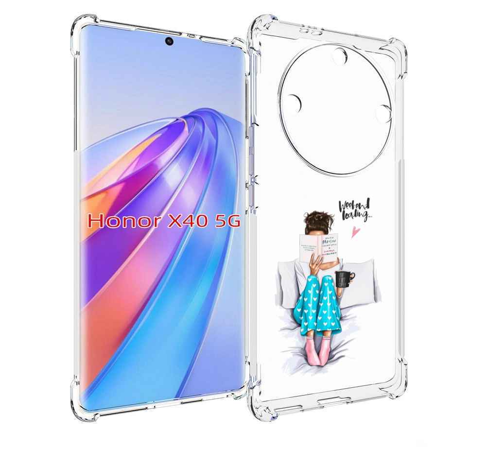 

Чехол MyPads Weekend-loading для Honor X40, Прозрачный, Tocco