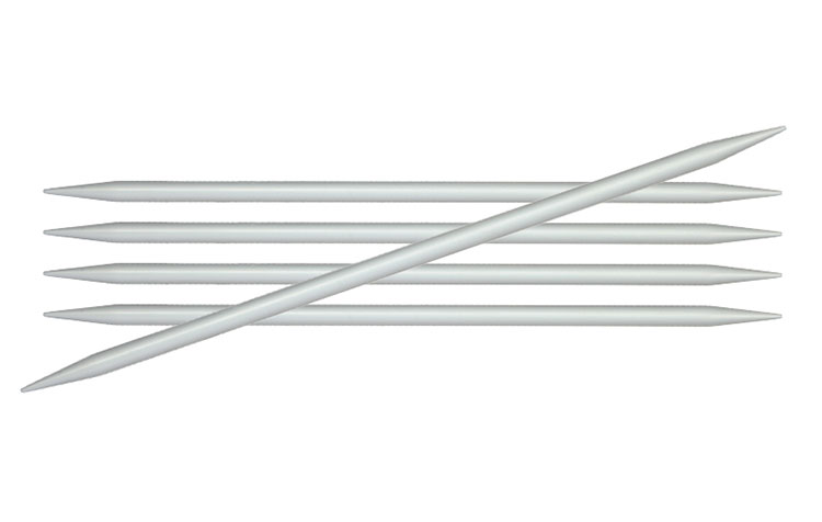 Спицы для вязания Knit Pro чулочные Basix Aluminum 2мм, 15см, арт.45101