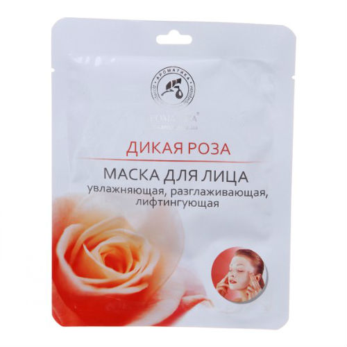 фото Лифтинг-маска для лица эфирный мир биоцеллюлозная дикая роза ароматика