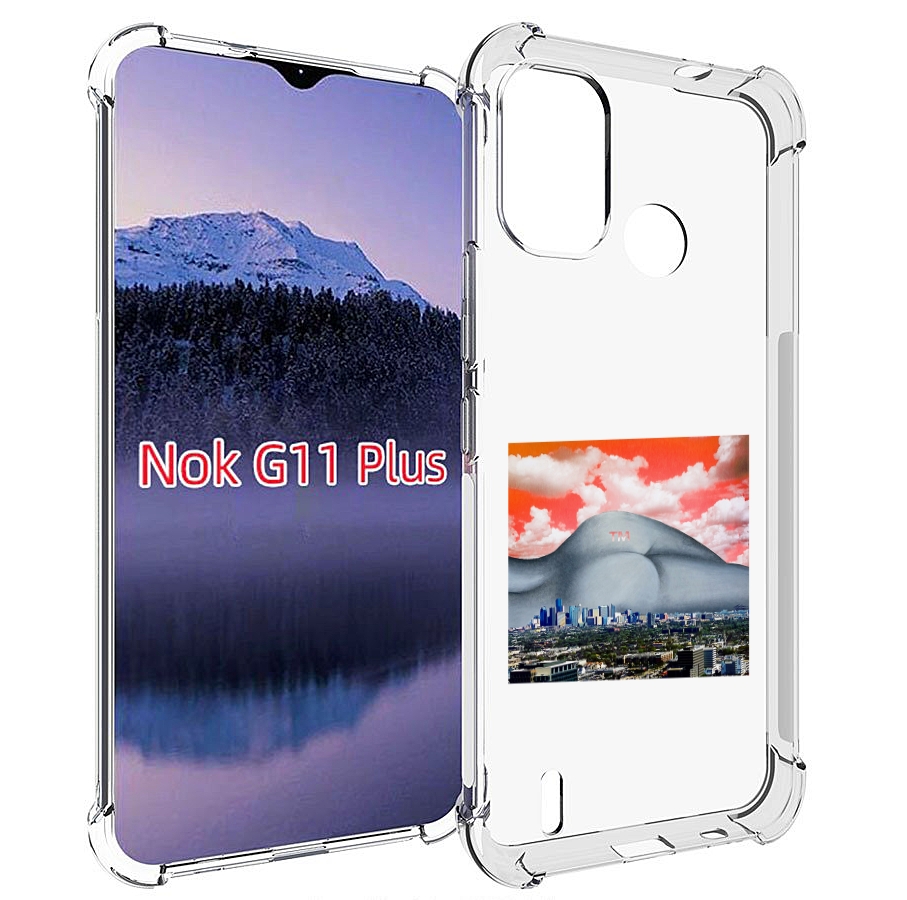 

Чехол MyPads город с девушкой на фоне для Nokia G11 Plus, Прозрачный, Tocco