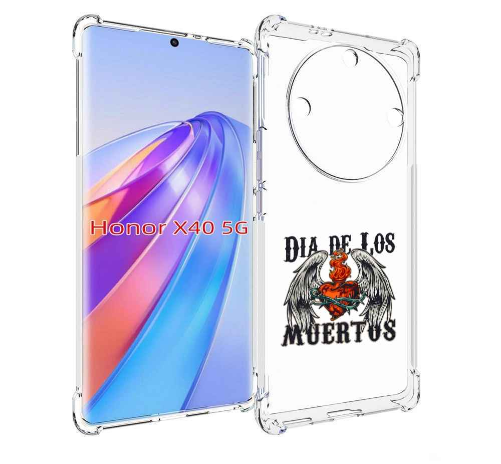 

Чехол MyPads burning-heart для Honor X40, Прозрачный, Tocco