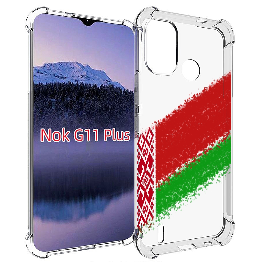 

Чехол MyPads флаг Белорусии мужской для Nokia G11 Plus, Прозрачный, Tocco