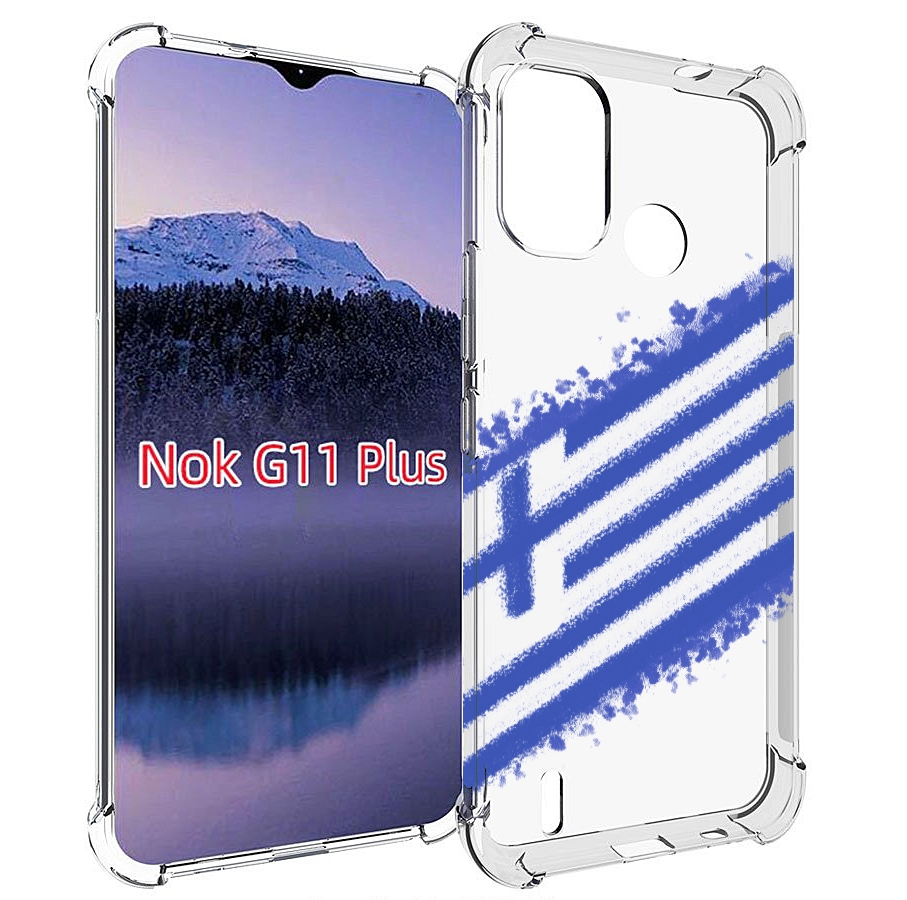 

Чехол MyPads флаг Греции для Nokia G11 Plus, Прозрачный, Tocco