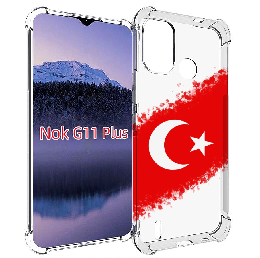 

Чехол MyPads флаг Турции для Nokia G11 Plus, Прозрачный, Tocco