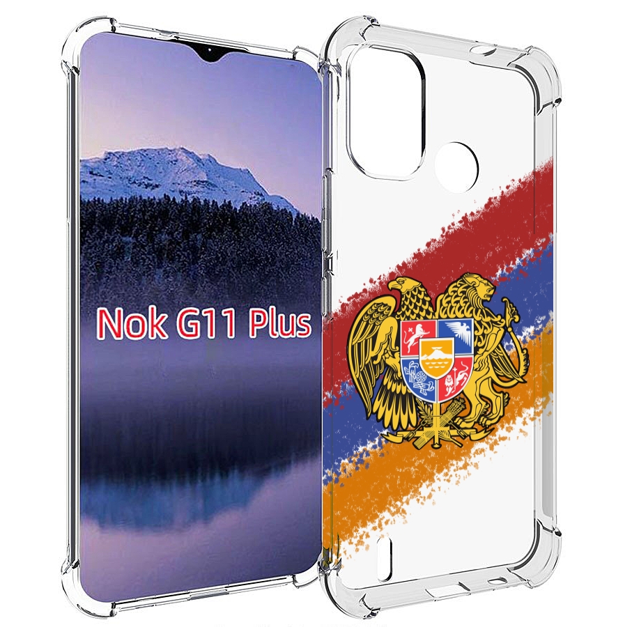 

Чехол MyPads флаг герб Армении для Nokia G11 Plus, Прозрачный, Tocco