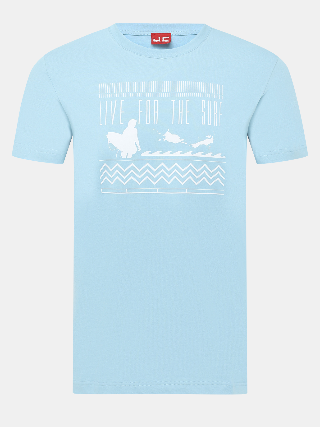 

Футболка мужская Just Clothes 000000443 голубая 54 RU, Голубой, 000000443