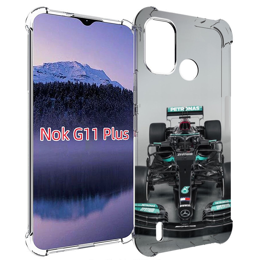 

Чехол MyPads формула 1 мерседес для Nokia G11 Plus, Прозрачный, Tocco