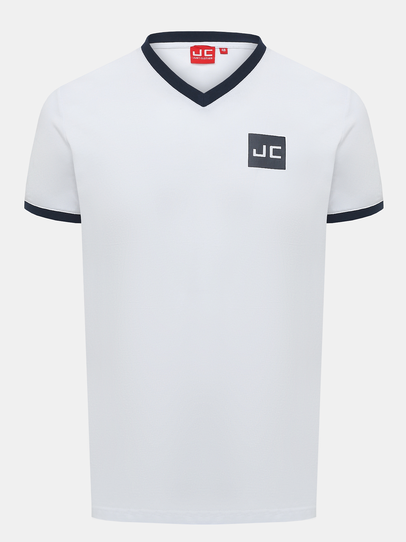 

Футболка мужская Just Clothes 460035 белая 58 RU, Белый, 460035