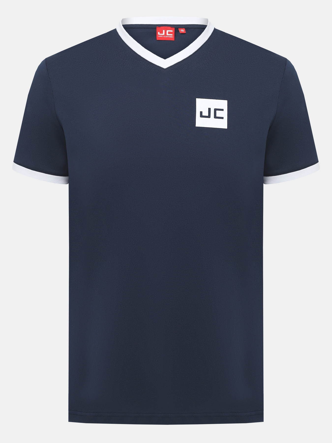 

Футболка мужская Just Clothes 000000425 синяя 46 RU, Синий, 000000425