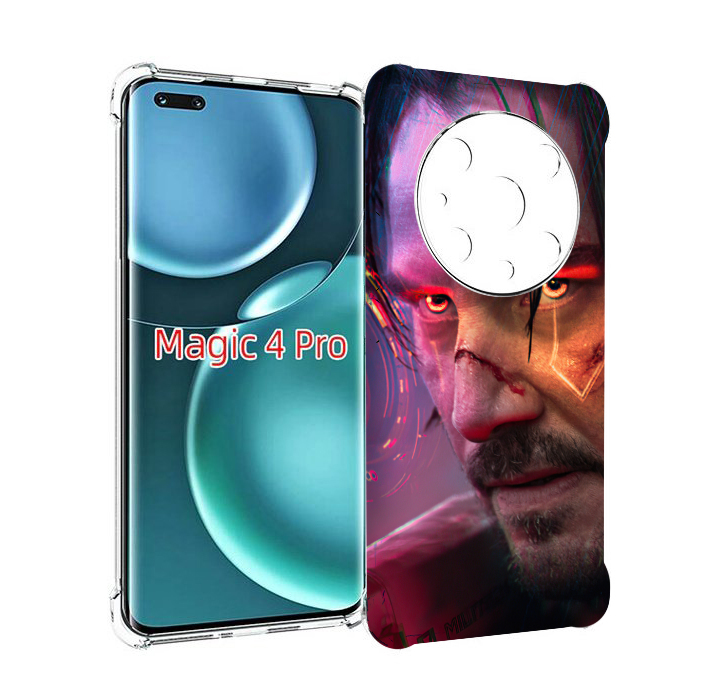 

Чехол MyPads cyberpunk 2077 Джонни Сильверхенд для Honor Magic4 Pro, Прозрачный, Tocco